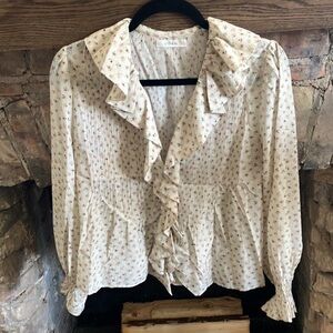 Doen floral Hardy blouse, size small